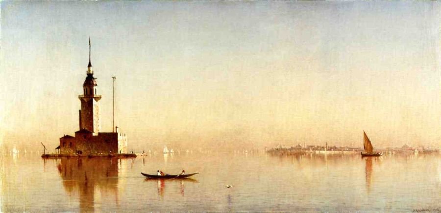 Sanford Robinson Gifford Leander's Tower on the Bosphorus